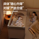 coolbaby婴儿床床体可升降无缝拼接床 一键开合多功能便携宝宝床 米【尊贵款】旗舰+尿布台+4D床垫