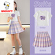 Snoopy Girls Plisado Skirt Summer Style Style Falda de moda A-Línea A-Línea Corta corta JK Sitio de verano Big Children's Summer 9889t Camiseta + 4022 Unicornio 160 cm
