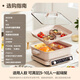 Midea electric hot pot Yuanyang pot hot pot special pot multi-functional pot cooking barbecue pot split multi-functional all-in-one electric pot 0 fluorine titanium ceramic electric cooking pot HGS352866S