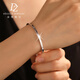 Duozun platinum bracelet for women pt950 platinum platinum round bracelet for women perfect bracelet Chinese Valentine's Day gift for girlfriend Inner diameter 60mm Weight 9-10g Thickness about 3mm