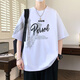 Boledi Teenager Sommer Baumwolle kurzärmelig T-Shirt Sommer 2025 Neuer Stil Handsome Boy Top für Junior High School und Highschool-Schüler 695 Schwarz (einzelne kurzärmelige) hohe Qualität 175 2xl empfohlenes Gewicht 140-160jin [Jin gleich 0,5 kg]