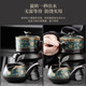 Lazy tea set for home drinking, anti-scalding teapot, ceramic Kung Fu teacup, stone-milled semi-automatic tea making artifact, 6 ancient rhyme teacups