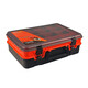 Large portable lure box multi-functional double-layer large tool box fishing gear complete storage portable vertical upgrade model black and red double-layer large bait box