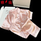 Yalu Bingsi Pajamas for women in summer love printing set thin sweet girl short-sleeved trousers ice silk home clothes feel-YFY-9906 [short-sleeved shorts] L [recommended 100-120 Jin [Jin equals 0.5 kg]]