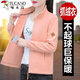 Woodpecker marca al aire libre chaqueta corta para mujeres 2025 primavera y otoño Nuevo cárdigan de vellón de invierno de mediana edad de mediana edad 9856*/frijol verde 8 80-95Jin [Jin iguala 0.5 kg]