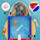 Miaobeile Kinderspielzeug Jungen spielen Haus Dampfschiff Fischerstation Geschirrspüler Spielen Spielzeug Mädchen Geburtstag Geschenkbox