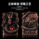 NEU XIANGLONGON PIXIU PRANDUNG METALL HINDER klassisches Retro Relief Geschenk Kerosin leichter YF831 Jinbing Haut Einfacher Maschine Einfacher Installation Single -Maschine + Qiao's 133ml