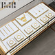 Pingyue Jewelry Display Requisiten Jade Jade Buddha Perlen Armband Ring Halskette Anhänger Juwely Rack Display Requisiten Palette 116-Gold-Weiß-Bürstart H1 12122cm
