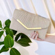Djimylmodemtemperaturkupplung Neues 2025 Socialite-Bankettketten One-Shoulder-Abendessen Cheongsam Dress Bag 520-goldene silberne Abendkleiderbeutel