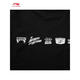 Camiseta de manga corta para hombres y mujeres para hombres y mujeres Sensación de hielo COMOLO COMOLO AHSV679 Black-2 L (175).