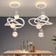 Colección de lámparas mppmck 2025 sala de estar lámpara de dormitorio lámpara de comedor de lámparas de comedor de la lámpara de comedor de internet de la celebridad del césped del dormitorio Zhongshan 120999 y el blanco 50 cm de diámetro-tres colores desacoplables
