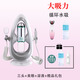 Lirenbang Small Bubble Cleansing Facial Instrument Beauty Salon Blackhead Remover Artifact Deep Cleansing and Hydrating Facial Pores Electric Beauty Instrument Blackhead Remover Beauty Instrument Exclusive Edition 10th Generation - Three-head Model + Eye Beauty Instrument + Solution