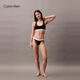 Calvin Klein Unterwäsche 25 Frühlings- und Sommer Neue Frauen CK Jacquard Taille Rippen-Baumwollbikini-Briefs für Frauen QD5265 UB1-Space Black 1 m