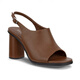 ECCO-Frauenschuhe Mode Sandalen 25 Frühlings- und Sommer Französische Dicke Fisch Fisch Mund High Heels Skulptur 233313 233313/01001 Schwarz-heel-Höhe 8,5 cm 36