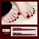 
Eyebe 2025 Summer New Toenail Patch Manicure Finished Nail Plate Wearable Fake Toenail Plate Whitening and Removable Aurora Laser [Foot A826] 1 piece