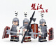 IE Gao Chuhan et Han se battaient pour l'hégémonie Xiang Yu Liu Bang des blocs de construction assemblés avec de grands soldats Han, des figurines et des jouets de cheval d'infanterie Green foncé 8 XP683 Han Army Crows incrustés incrustés