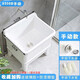 Mop pool balcony ceramic washing mop pool mop pool household bathroom automatic drain high-foot basin pool 53 cm backrest manual drain
