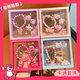 2024 Neues Kinderarmband kleines Mädchen süßes Ring Baby Cartoon Cartoon Clip Girl Schmuck Set Großhandel 179 Pink Kibbean [5 -teiliges Set]