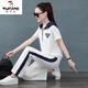 Woodpecker Sports Set Summer 2025 Nouveau petit style à petit style Houstable Thin Short Running Running Suit décontracté en deux pièces 6630 Powder L [suggéré 101-115jin [Jin est égal à 0,5 kg]]]