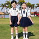 G.DUCKKIDS小黄鸭幼儿园园服夏装儿童校服套装小学生夏季班服英伦毕业照服装 6630-1男童套装 100 建议2-3岁25-30斤