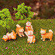 Gelun cartoon simulated puppy ornaments Corgi Teddy Shiba Inu doll micro landscape desktop decompression healing cute decoration Shiba Inu puppy 5