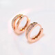 DL 1998 18k gold rose gold earrings outlet discount store removed from the cabinet 18K gold earrings outl rose gold earrings