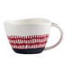 Perfect Nordic ins style coffee cup mug milk cup ceramic simple breakfast cup couple cup red plaid 380ml