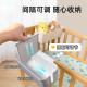 
MPPMCK crib hanging children's baby head fence diapers storage box diapers bag hanging bag basket pearl powder