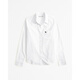 
ABERCROMBIE / FITCH [Oxford Shirt] Women's Spring and Autumn Classic Little Elk Temperament Commuter Long Sleeve Shirt KI140-3618 White Black Label M (165/96A)