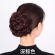 Wig gripper flower girl short hair realistic adult ponytail hair clip hairpin back of the head to show hair volume dark brown gripper style