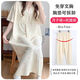 
Cat man (MiiOW) with chest pad short-sleeved pregnant women's delivery skirt waiting for delivery room nightgown for maternity confinement clothes for confinement breastfeeding large size pajamas 16803+083 high-quality cotton skirt pants with chest pad L 90-120Jin [Jin equals 0.5 kg]