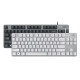 Logitech K835 Teclado mecánico con cable 84 Teclas sin retroiluminación de periféricos de la computadora Sports Office Office Tea Shaft K835 Black Blue Eje + Pad de mouse Desempaca original