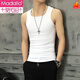 Modal Men's Vest Summer Hurdle Base Sports Blanc Small Sling Sling Muscul Men's Fitness Sexy Terre I-Check Shirt Black 6296 Color Color Pure Coton 2xl