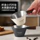 Mongdio coffee extraction cup wooden handle espresso cup coffee liquid cup stainless steel coffee liquid measuring cup with scale