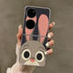 Convient pour Huawei Pocket2 Case de téléphone mobile P50pocket Pliant écran de protection Couverture de protection argentée mignon Rabbit Anti-Fall Silver Oil Edge Simple mignon Rabbit 3884 Huawei Pocket S