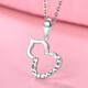 Tico fashionable Fulu gourd platinum necklace women's pt950 platinum pendant as a birthday gift for girlfriend and wife