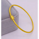 QUAMER Vietnamese sand gold small waist ancient bracelet for women plated imitation color thin circle light luxury niche bracelet jewelry small waist bracelet