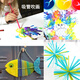 Dongzhitiandi creative handmade diy colorful straws for kindergarten children disposable plastic straws handmade special straight tubes 100 pieces 6*260mm 8-color mixed straws