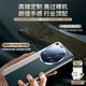 Yibu Kuandeng is suitable for Xiaomi 15ultra mobile phone case, new lens full package, genuine leather texture, anti-fall silicone soft edge, new ultra-thin heat dissipation matte anti-fingerprint soft shell for men and women, classic black silver, full lens package - metal lens ring, Xiaomi 15ultra