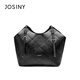 Zhuosini 2025 Neue modische und vielseitige One-Shoulder-Crossbody-Tasche für Frauen mit High-End-Nischen-Design-Handeimer Schwarz