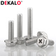 XMSJ304 stainless steel cross hexagonal flange screw hexagon head with flower screw bolt M4M5M6M8304 M4*12200 pills