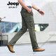 
JEEP SPIRIT work pants for men loose straight spring and summer thin outdoor multi-pocket spring and autumn casual pants 2025 blue (9923# thick style) 40 waist circumference 3 feet 08