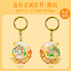 Cat's Sky City (MOMISKY) Metal Rotating Keychain Creative Birthday Gift Girl Foshan-Swivel Metal Pendant