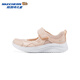 Skechers children's summer breathable mesh lightweight comfortable sports Velcro Mary Jane casual shoes 303974L peach pink/PCH 32