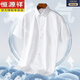 Hengyuanxiang 200 dp camisa de algodón puro verano de manga corta 2025 Nuevo negocio casual de mediana edad de papá de mediana edad dx6629 39