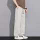 
Chen Tang pants men's summer ice silk loose casual pants men's casual pants men's straight pants breathable large size trousers work pants CJ6636 khaki 4XL