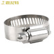 Garnet 304 stainless steel clamp, hose clamp, pipe clamp, buckle pipe clamp, water pipe gas pipe tightening clamp, fixed clamp ring, diameter 40-63mm (5 pieces)