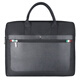 Jiandeng große Kapazität Portable Aktentasche Geschäftstasche verdickte Kleidung-resistente wasserdichte Tasche Leinwand zum Drucken von Logo Reißverschluss Leinwand Tasche 826 Schwarz Länge 38 cm * Breite 6 cm * Höhe 30 cm