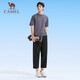 Camel (CAMEL) sun protection quick-drying cropped pants for men loose draped wide-leg sports pants J15BA6L6068 Phantom Black XXL