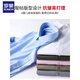 Romon (Romon) Bleu bleu élastique Bleu à manches courtes mariées Mendu Men's Business Professional Us Formal de l'âge moyen et jeune chemise à manches longues (courte